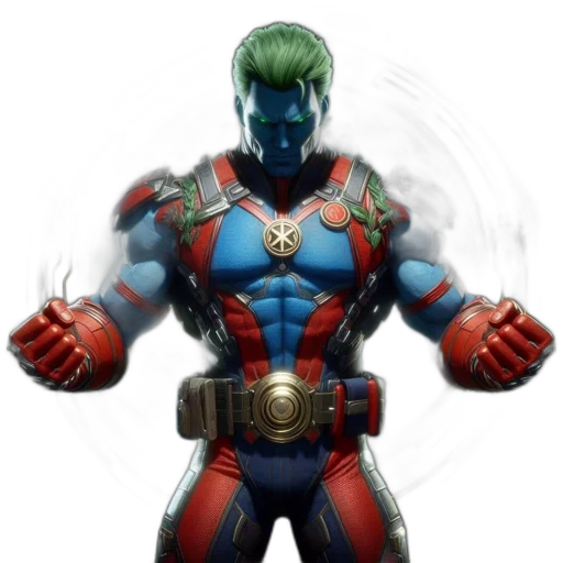 mask, concept art, comic book art, 3d render transparent PNG cut-out