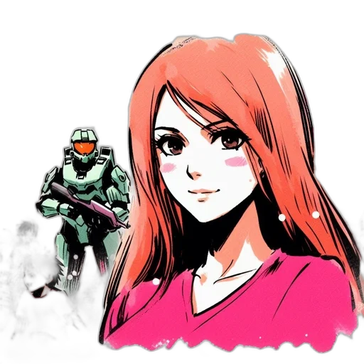 robot, face, concept art, comic book art transparent PNG cut-out