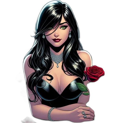 jewelry, comic book art, concept art, cartoon transparent PNG cut-out