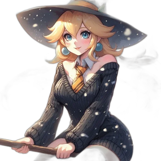 staff, hat, dress, umbrella transparent PNG cut-out