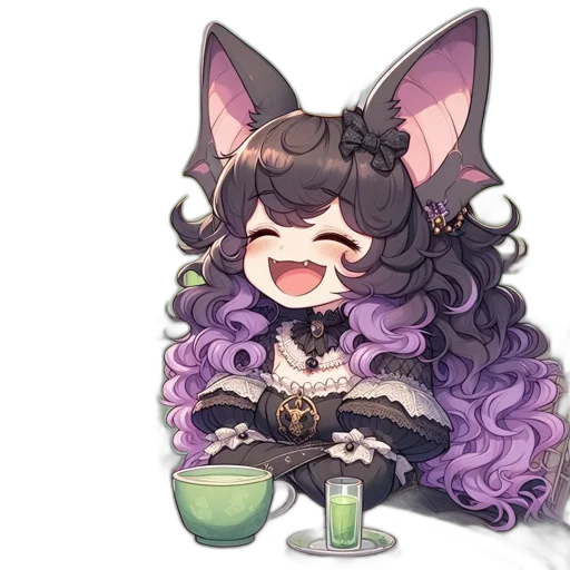 staff, vaporwave, pixel art, anime transparent PNG cut-out