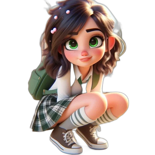 jacket, dress, face, cartoon transparent PNG cut-out