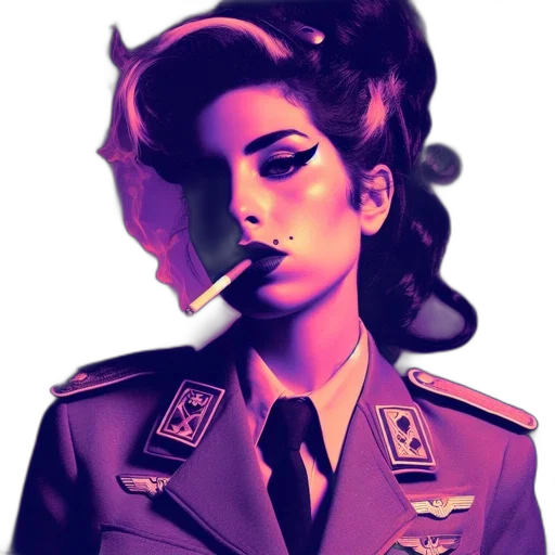 jacket, face, weapon, staff transparent PNG cut-out