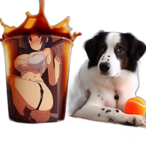 food, animal, crown, photorealistic transparent PNG cut-out