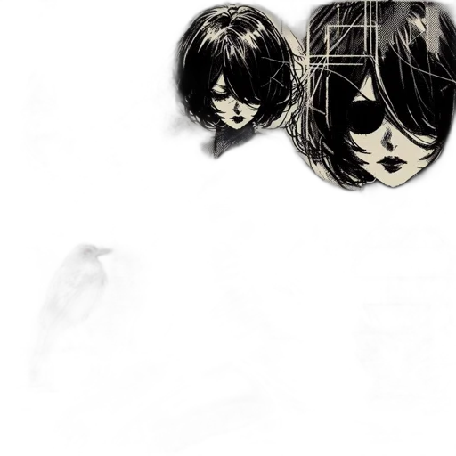 mask, face, comic book art, concept art transparent PNG cut-out