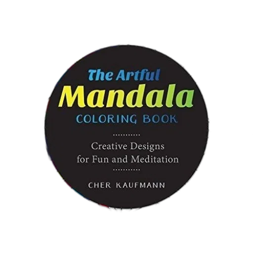 colorful, artful, mandala, coloring transparent PNG cut-out