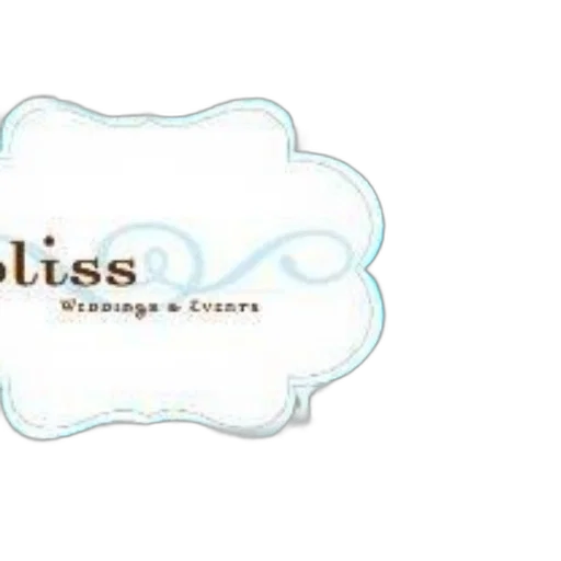 logo, word, bliss, blue transparent PNG cut-out