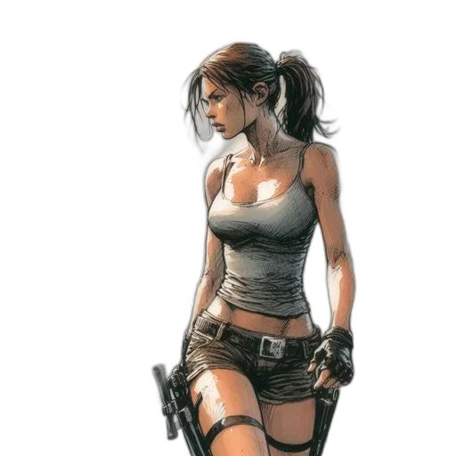 weapon, comic book art, concept art, cyberpunk transparent PNG cut-out
