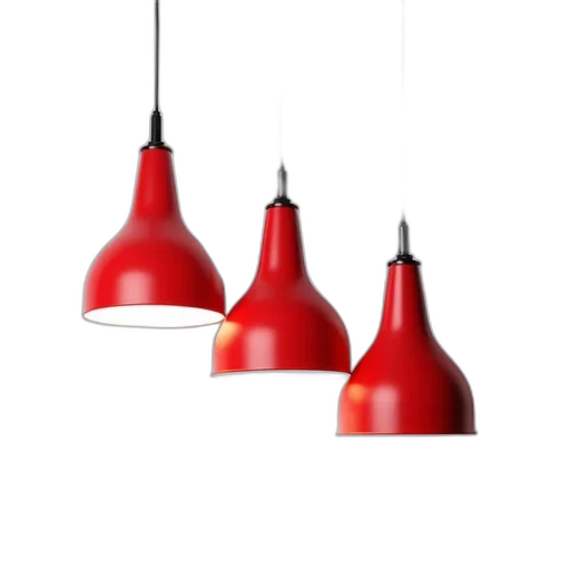 3d render, photorealistic, red, modern transparent PNG cut-out