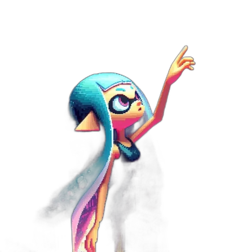 creature, dress, staff, mask transparent PNG cut-out