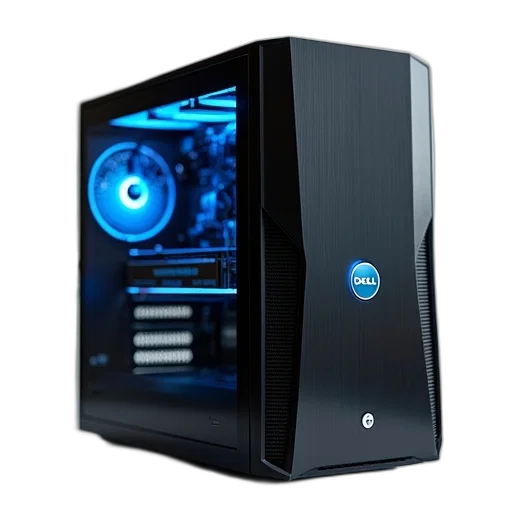 3d render, dell, optipop, m990 transparent PNG cut-out
