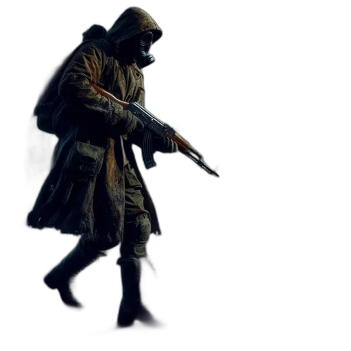 jacket, weapon, umbrella, staff transparent PNG cut-out