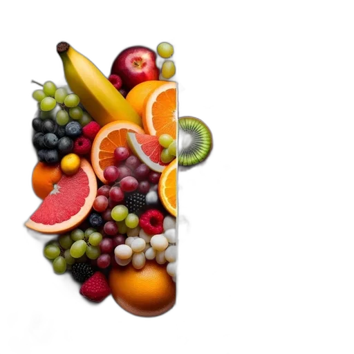 food, crown, photorealistic, 3d render transparent PNG cut-out