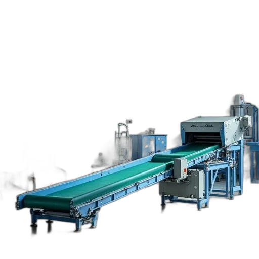 3d render, modern, factory, setting transparent PNG cut-out
