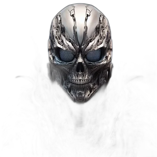mask, face, robot, creature transparent PNG cut-out
