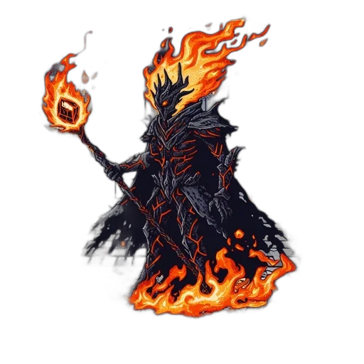staff, dragon, mask, creature transparent PNG cut-out