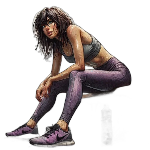 shoes, concept art, comic book art, cyberpunk transparent PNG cut-out
