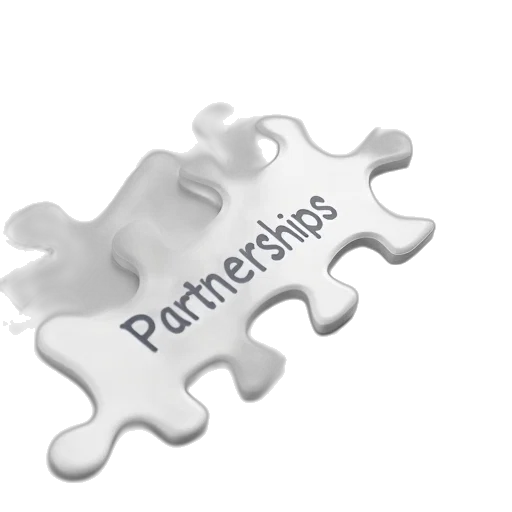 3d render, white, puzzle, word transparent PNG cut-out
