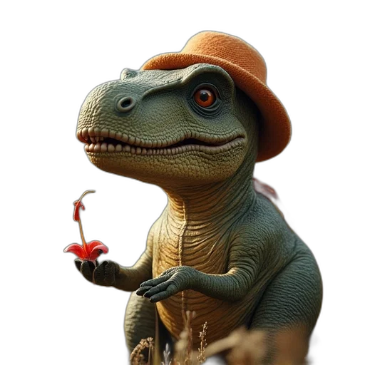 dragon, hat, animal, staff transparent PNG cut-out