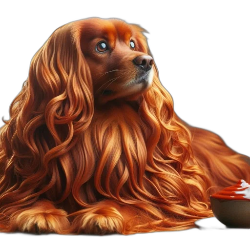hair, animal, creature, photorealistic transparent PNG cut-out
