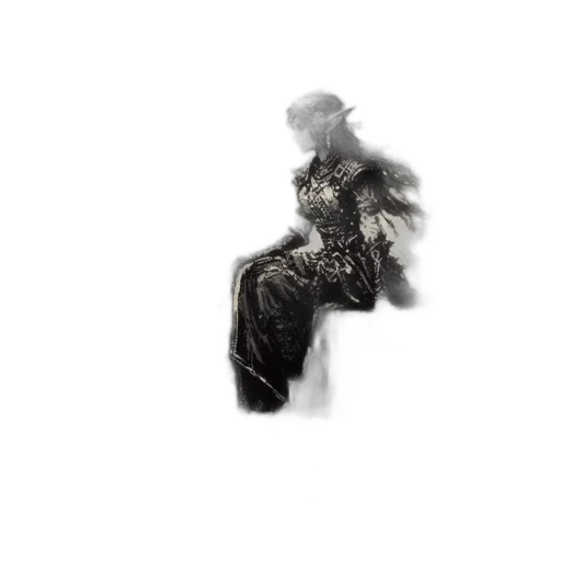 dragon, dress, sword, mask transparent PNG cut-out