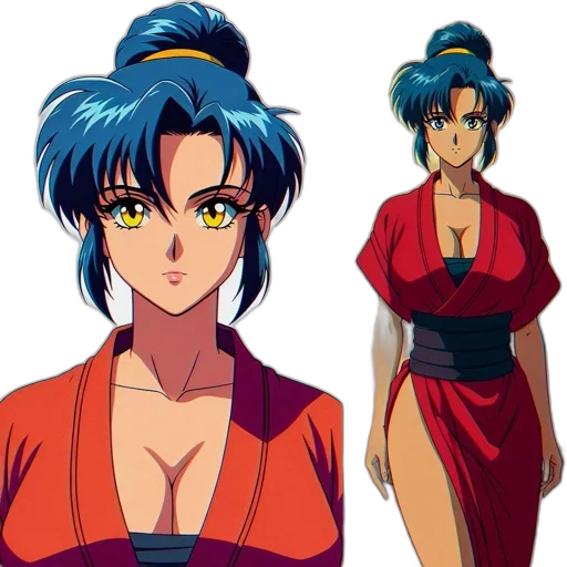 anime, concept art, cartoon, vaporwave transparent PNG cut-out