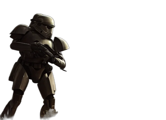 robot, weapon, concept art, 3d render transparent PNG cut-out