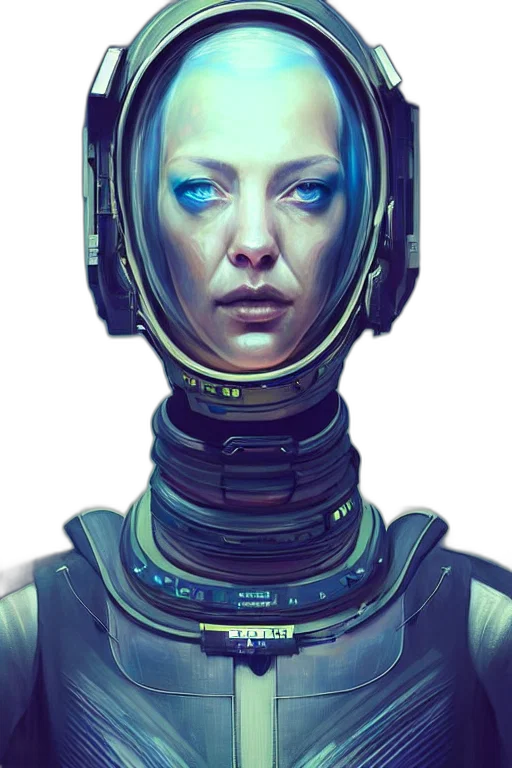 robot, face, cyberpunk, concept art transparent PNG cut-out