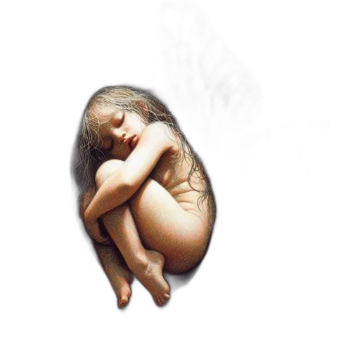 creature, photorealistic, pencil sketch, oil painting transparent PNG cut-out