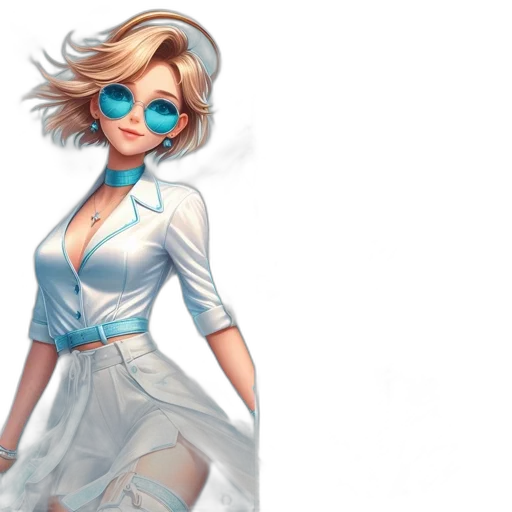 dress, concept art, comic book art, fantasy art transparent PNG cut-out