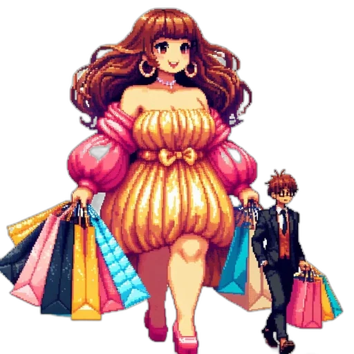 dress, pixel art, concept art, fantasy art transparent PNG cut-out