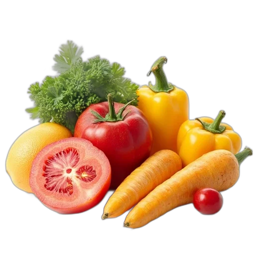 food, crown, weapon, photorealistic transparent PNG cut-out