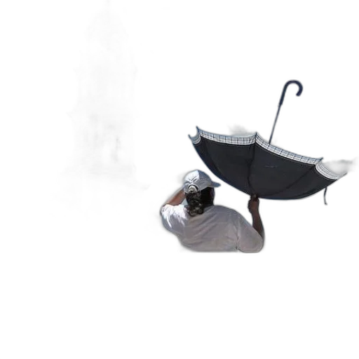 hat, staff, umbrella, food transparent PNG cut-out