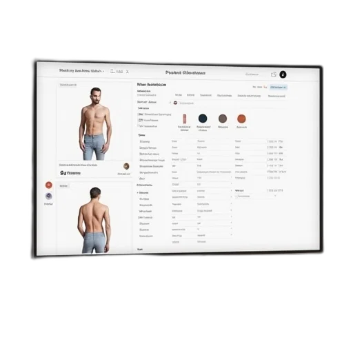 screen, showing, product, details transparent PNG cut-out