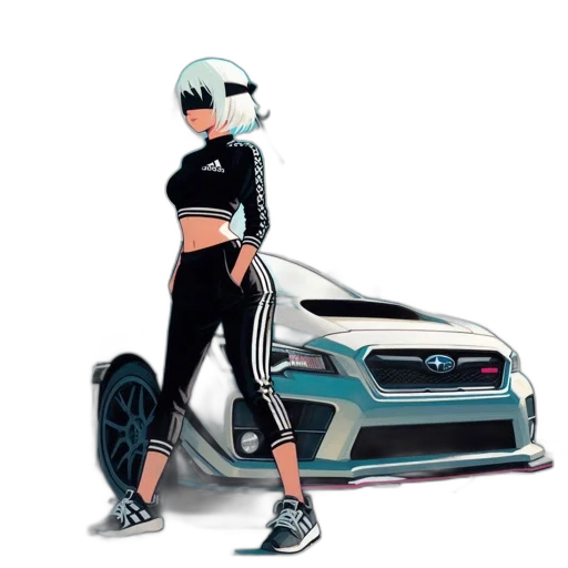 car, robot, cyberpunk, concept art transparent PNG cut-out