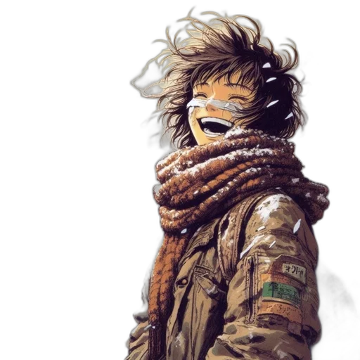 jacket, mask, face, weapon transparent PNG cut-out
