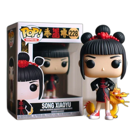 fire, funko, pop, figure transparent PNG cut-out