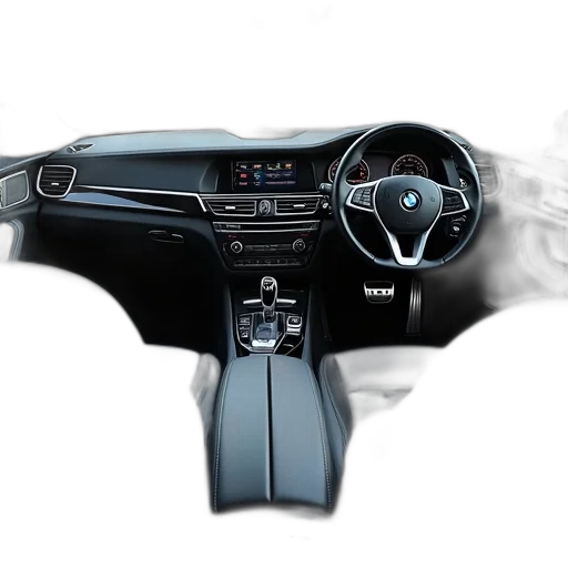 car, photorealistic, concept art, interior transparent PNG cut-out
