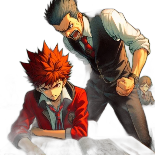 concept art, comic book art, anime, watercolor transparent PNG cut-out