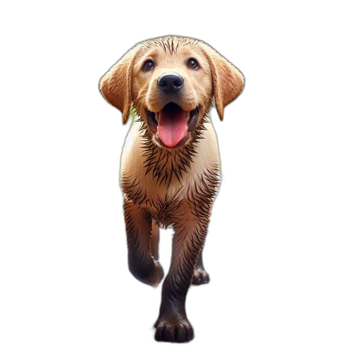 animal, staff, creature, photorealistic transparent PNG cut-out