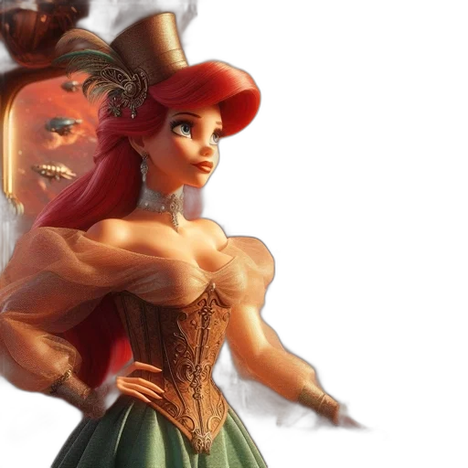 hat, concept art, fantasy art, 3d render transparent PNG cut-out