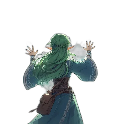 staff, weapon, dress, mask transparent PNG cut-out