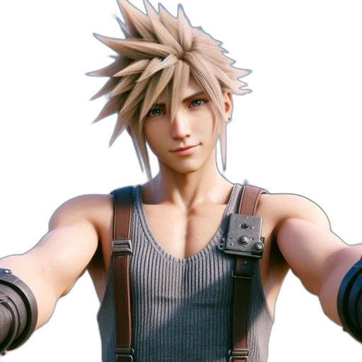 3d render, concept art, young, male transparent PNG cut-out