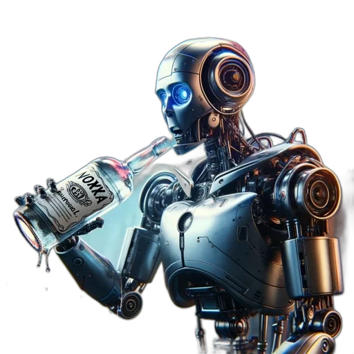 robot, weapon, cyberpunk, concept art transparent PNG cut-out