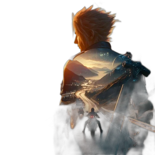 jacket, sword, weapon, concept art transparent PNG cut-out