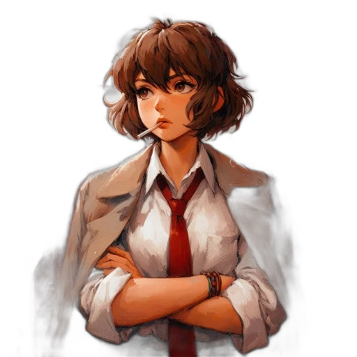 jacket, staff, face, dress transparent PNG cut-out