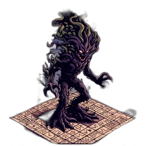 creature, dragon, tree, staff transparent PNG cut-out