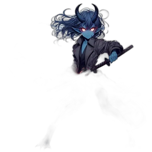 staff, weapon, hair, creature transparent PNG cut-out