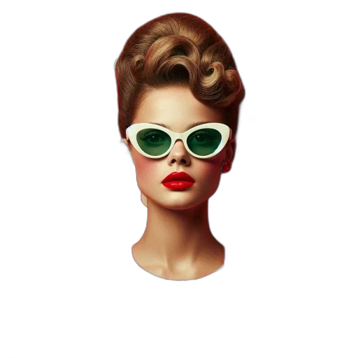 face, mask, hair, jewelry transparent PNG cut-out
