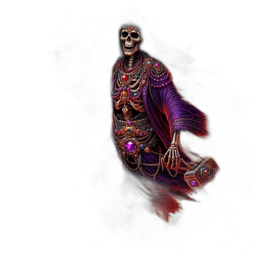 staff, creature, mask, jacket transparent PNG cut-out